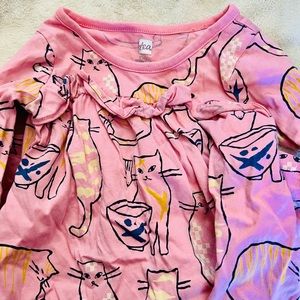 Tea collection dress.  Cats. 18-24 months. Long sleeve. Great condition.